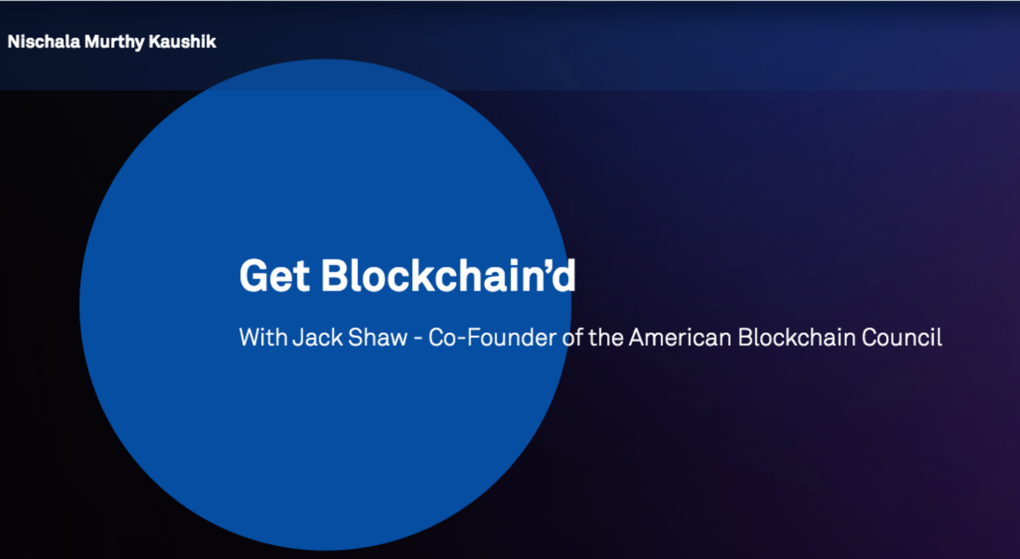 Get Blockchain'd