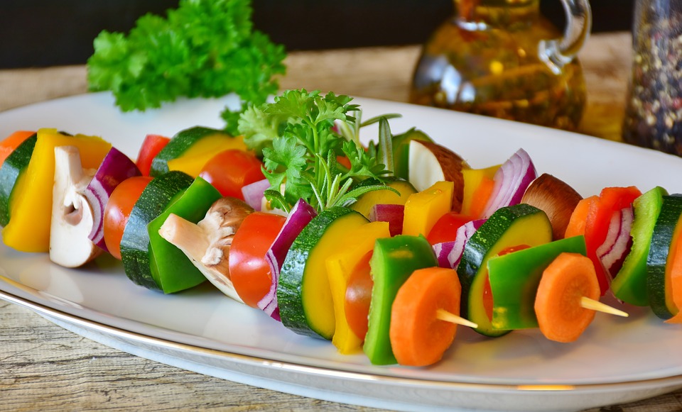 vegetable kabobs image