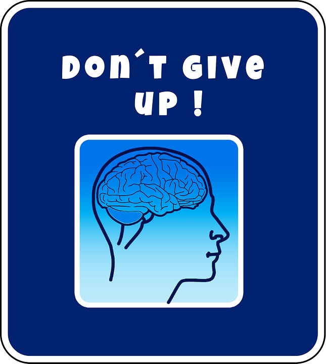 sign saying dont give up image