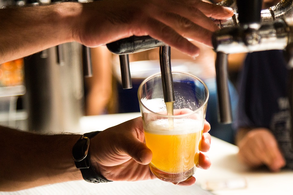 pouring beer