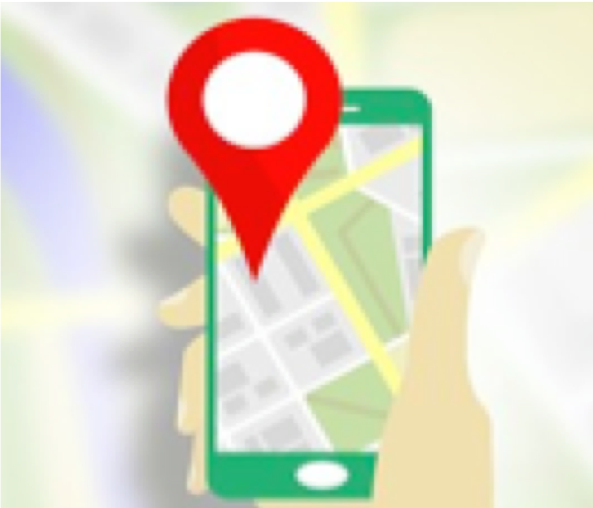 Mobile phone with geolocation-link to mobile app features