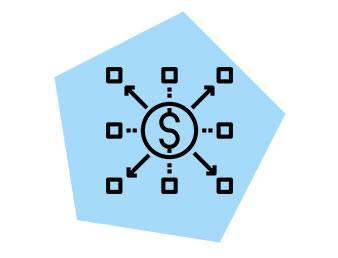 Reduce cost icon
